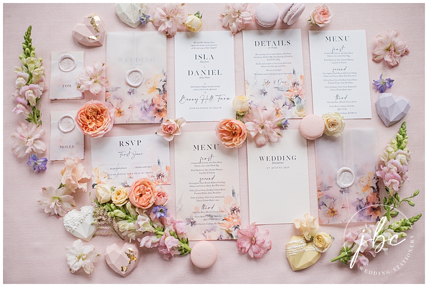 Bunny Hill Wedding Bespoke wedding invitations